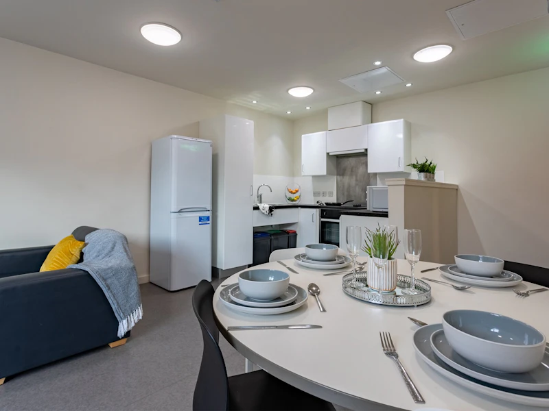 bookmyuniroom student accommodation superior ensuite dine area powis place aberdeen uk